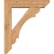 Ekena Millwork Olympic Slat Smooth Bracket w/ Offset Brace, Western Red Cedar, 5 1/2"W x 22"D x 26"H BKT0604X22X26OLY06SWR - alternate 2